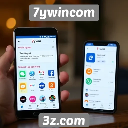 Experiência do usuário no 7ywincom em dispositivos móveis